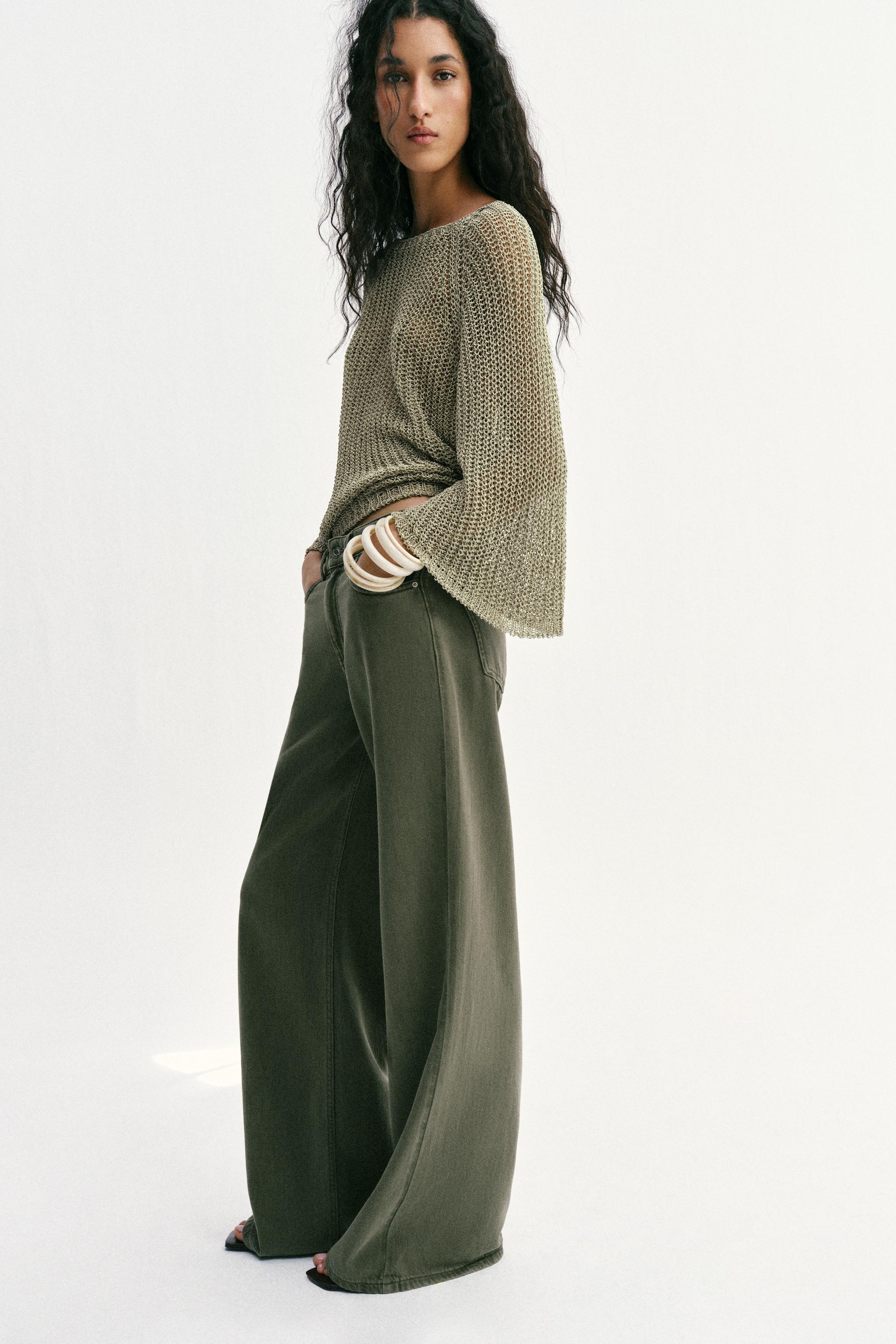 Z1975 HIGH-WAISTED FLUID WIDE LEG JEANS